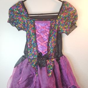 Purple Sparkle Witch Kids Halloween Costume